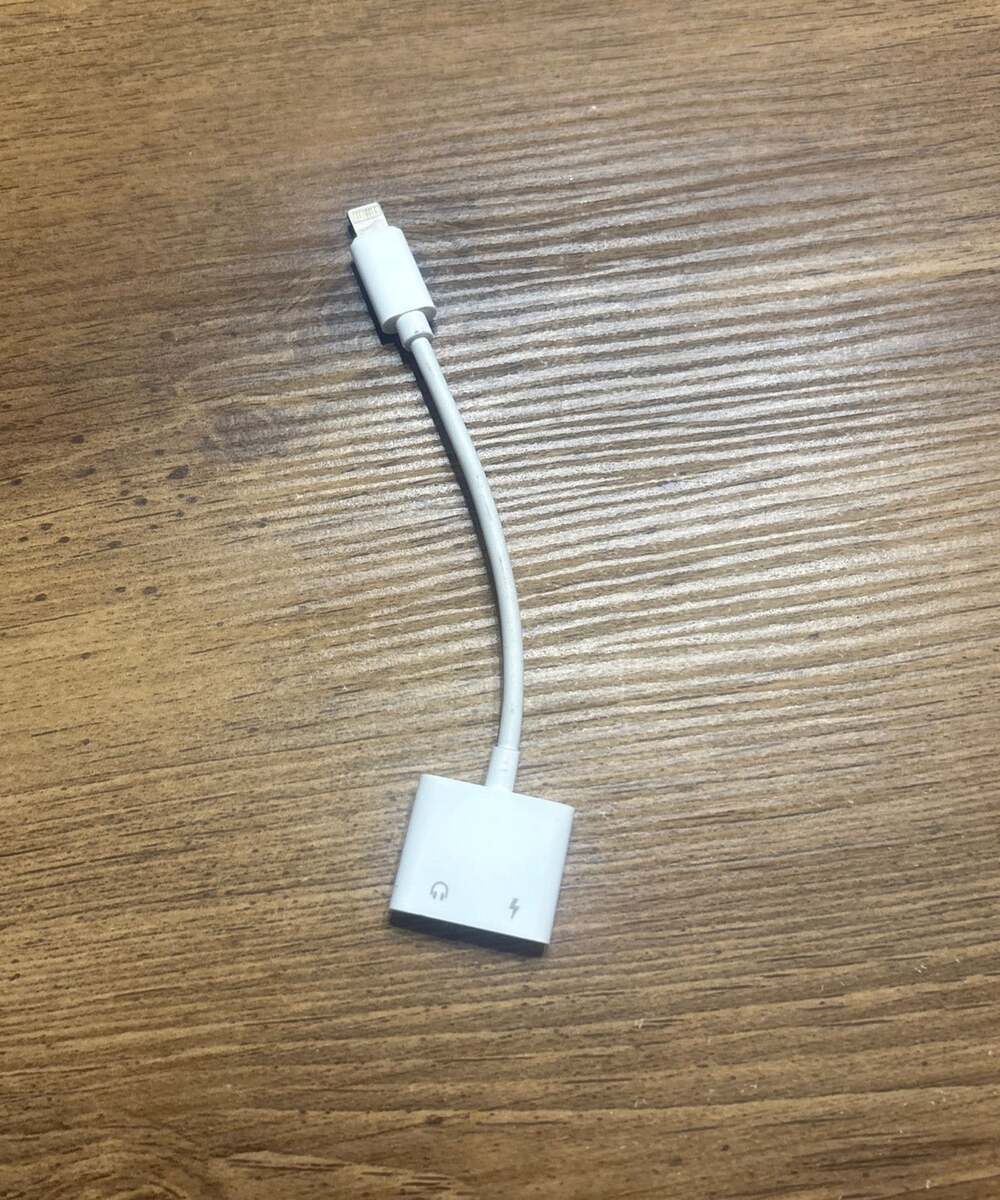 2-in-1 Dual Lightning to 3.5mm Headphone Jack and Charging Adapter for iPhone